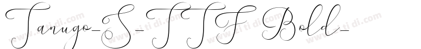 Tanugo-S-TTF Bold字体转换